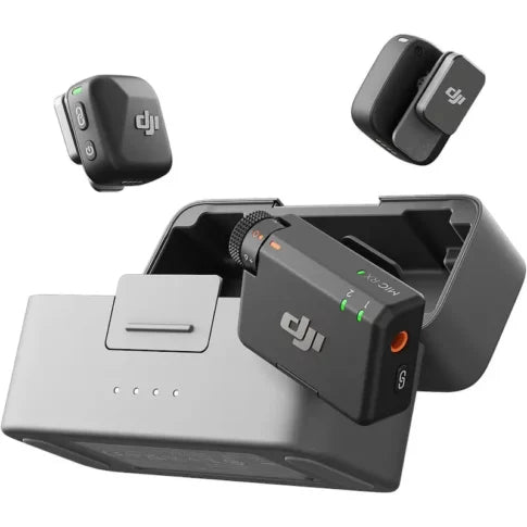 DJI Mic Mini 2-Person Compact Wireless Microphone System for Camera & Smartphone (2TX + 1RX, 2.4 GHz)