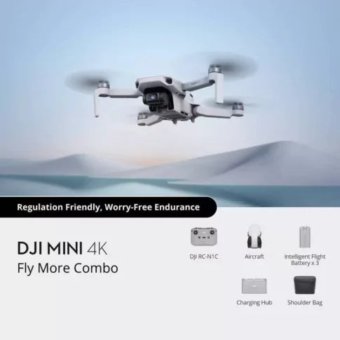 DJI Mini 4K Drone Fly More Combo (3 Battery + Charging Hub Kit)