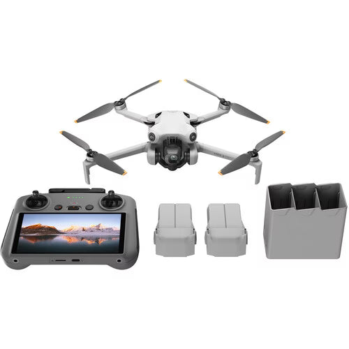 DJI Mini 4 Pro Drone Plus Series, 34 Min Fly More Combo with RC 2 Controller