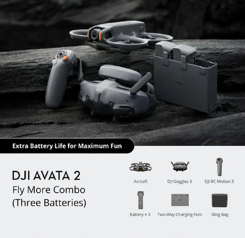 DJI Avata 2 FPV Drone with 3-Battery Fly More Combo